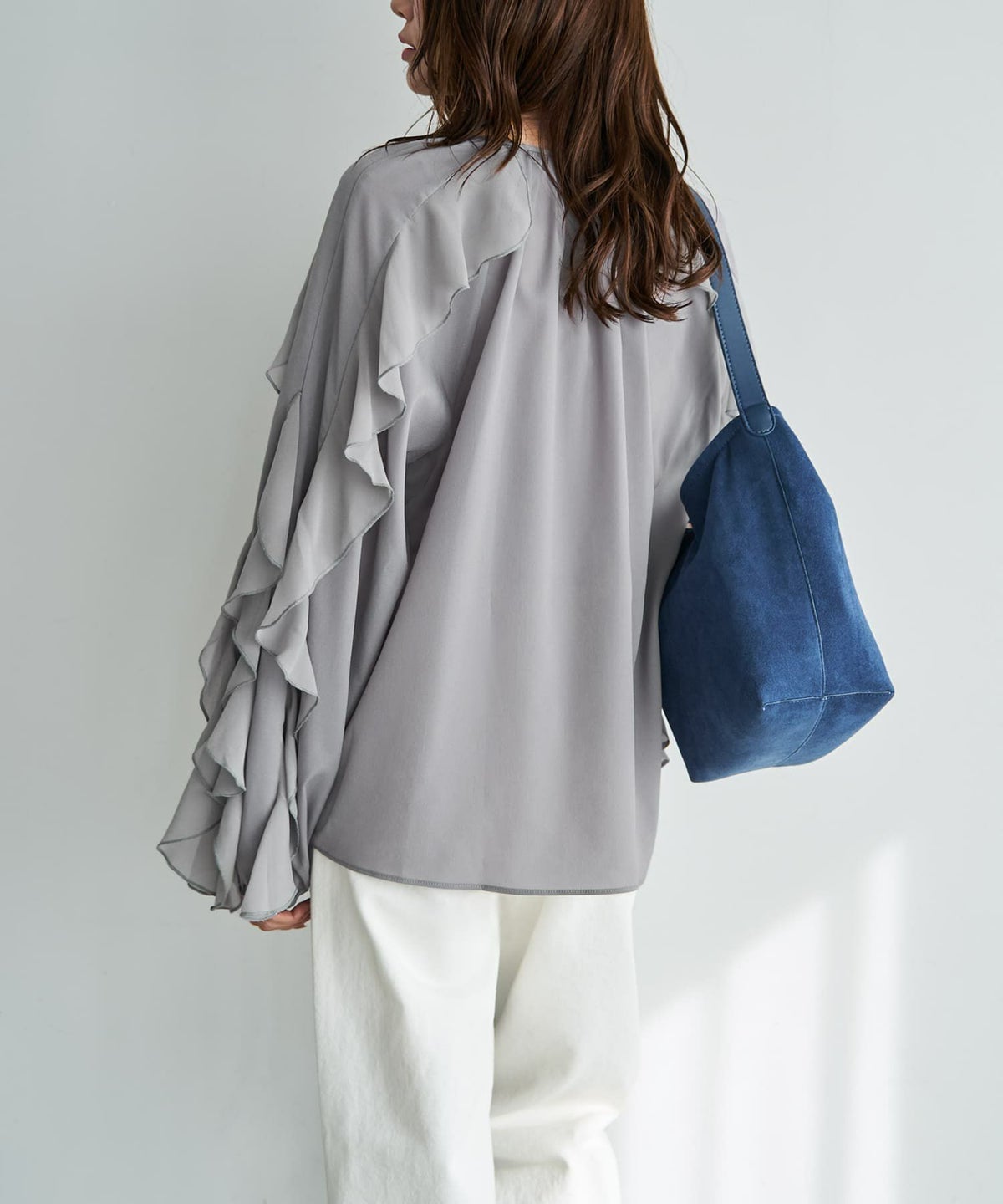 着用イメージ 165cm ライトグレー