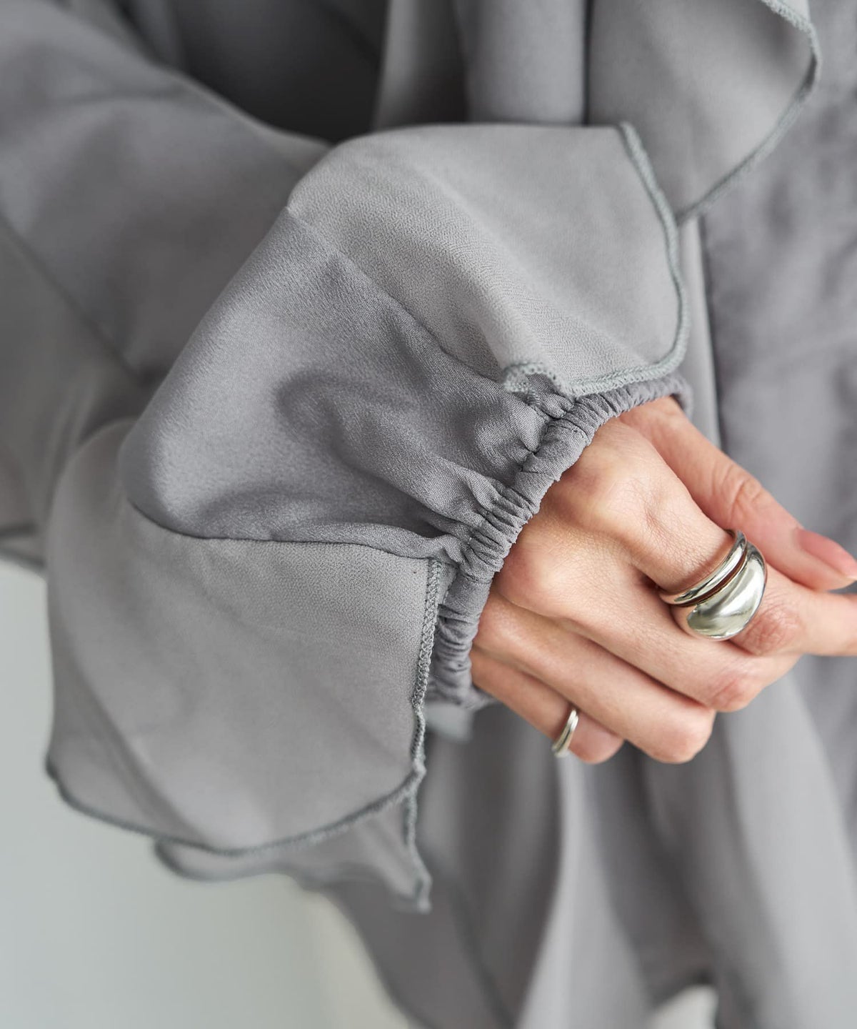 着用イメージ 165cm ライトグレー