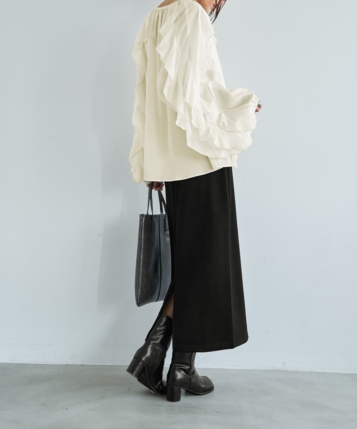 着用イメージ 165cm アイボリー