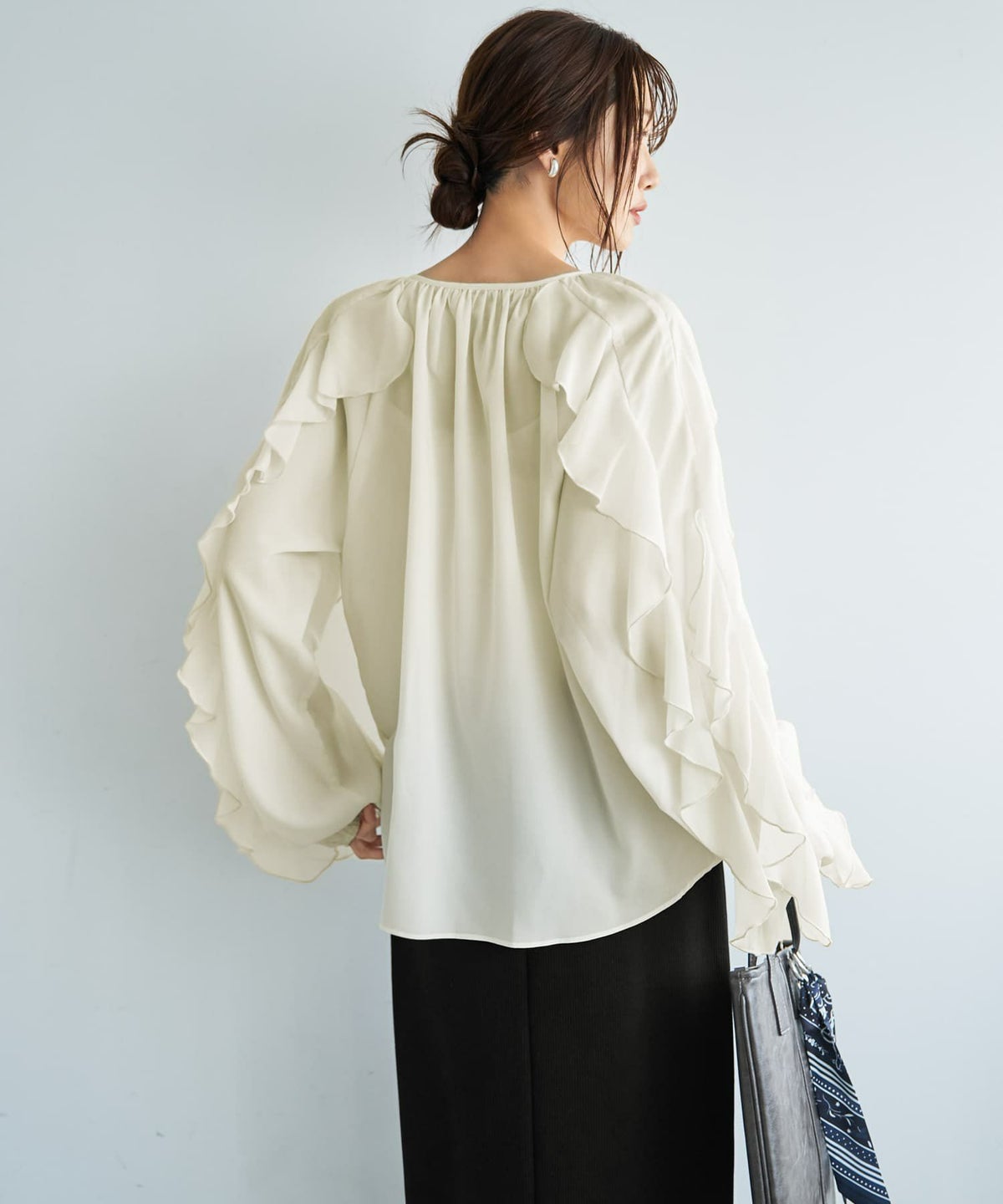 着用イメージ 165cm アイボリー