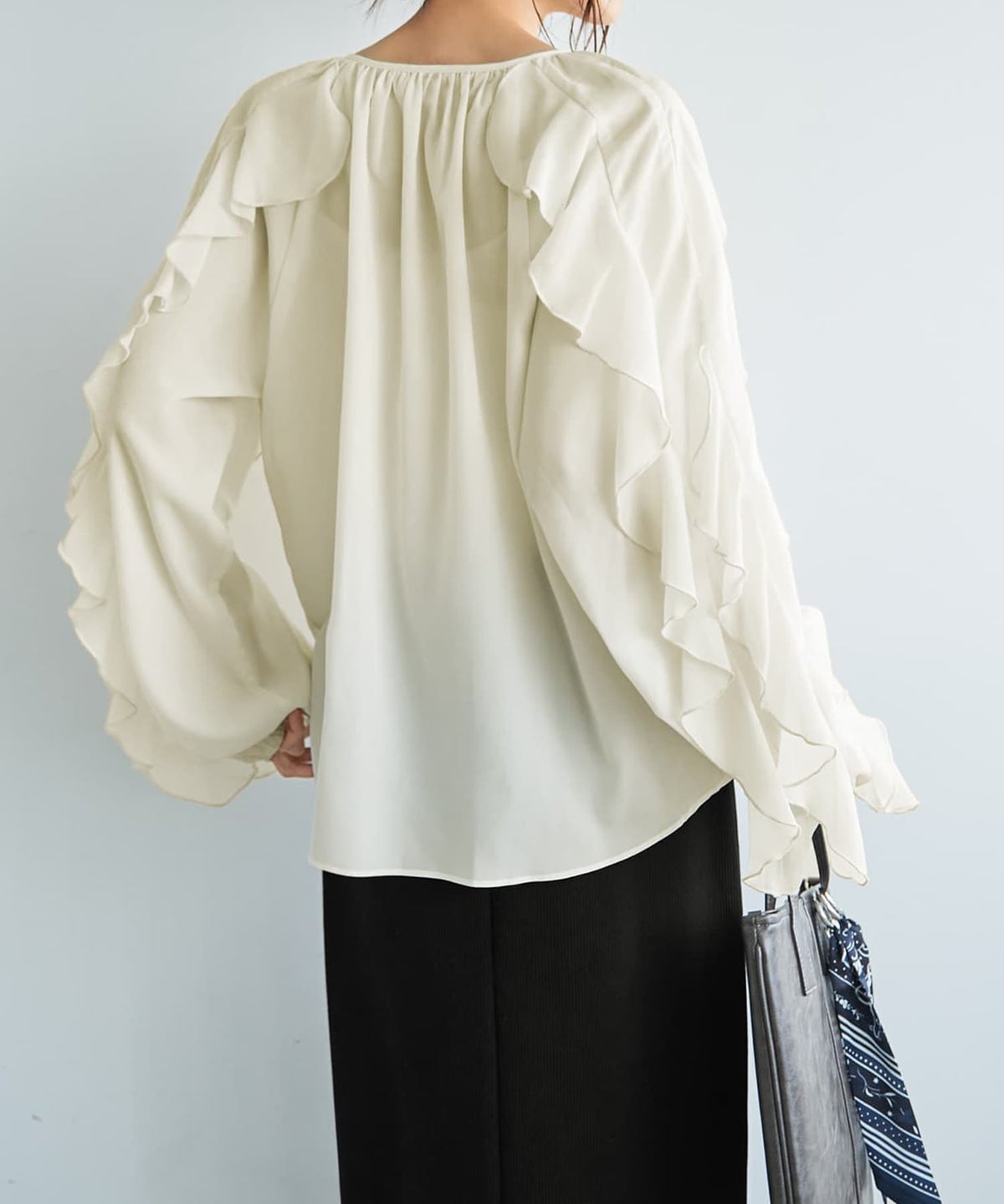 着用イメージ 165cm アイボリー