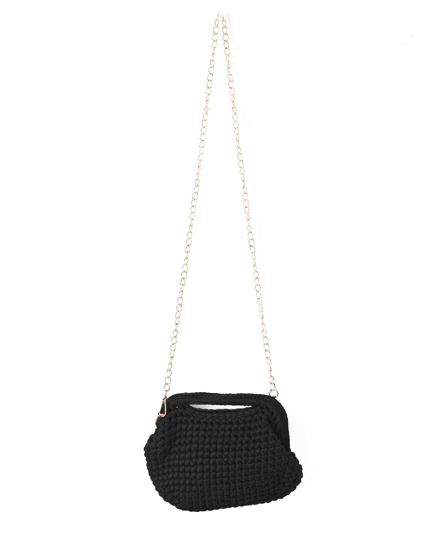 BLK001】かぎ編みクラッチバッグ | おしゃれな大人レディース