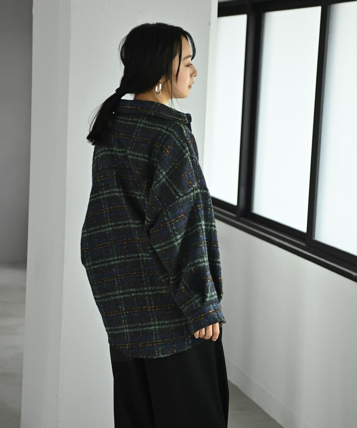 着用イメージ 167cm グリーン