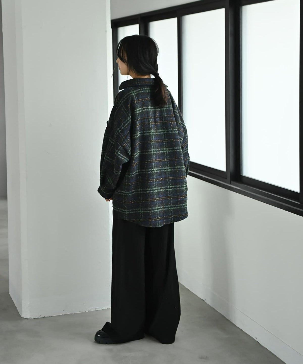 着用イメージ 167cm グリーン