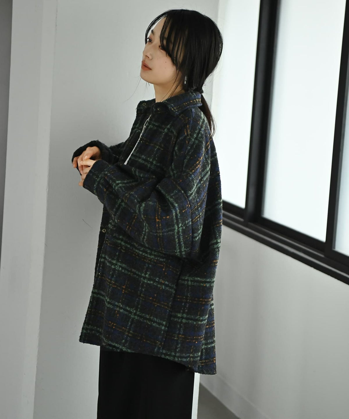 着用イメージ 167cm グリーン