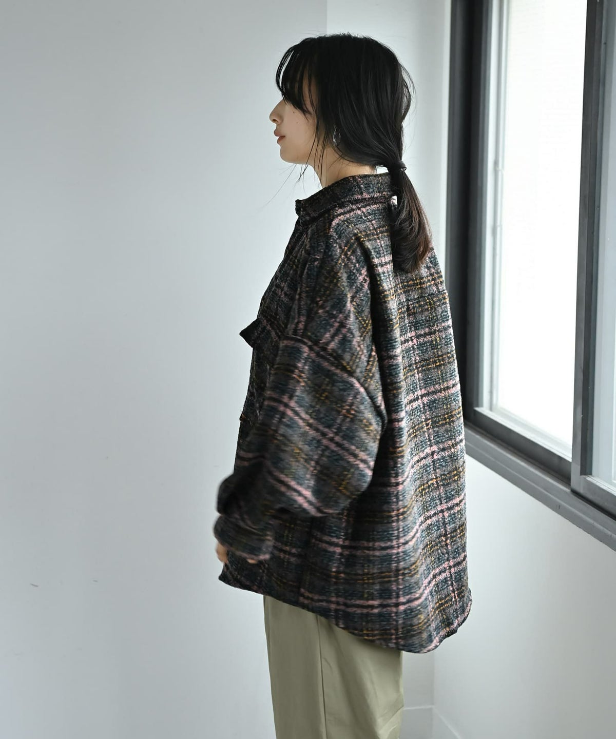 着用イメージ 167cm ピンク