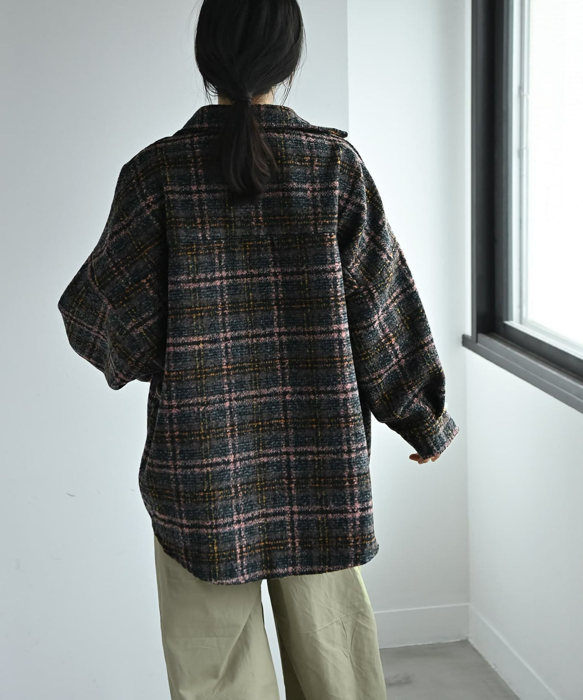 着用イメージ 167cm ピンク