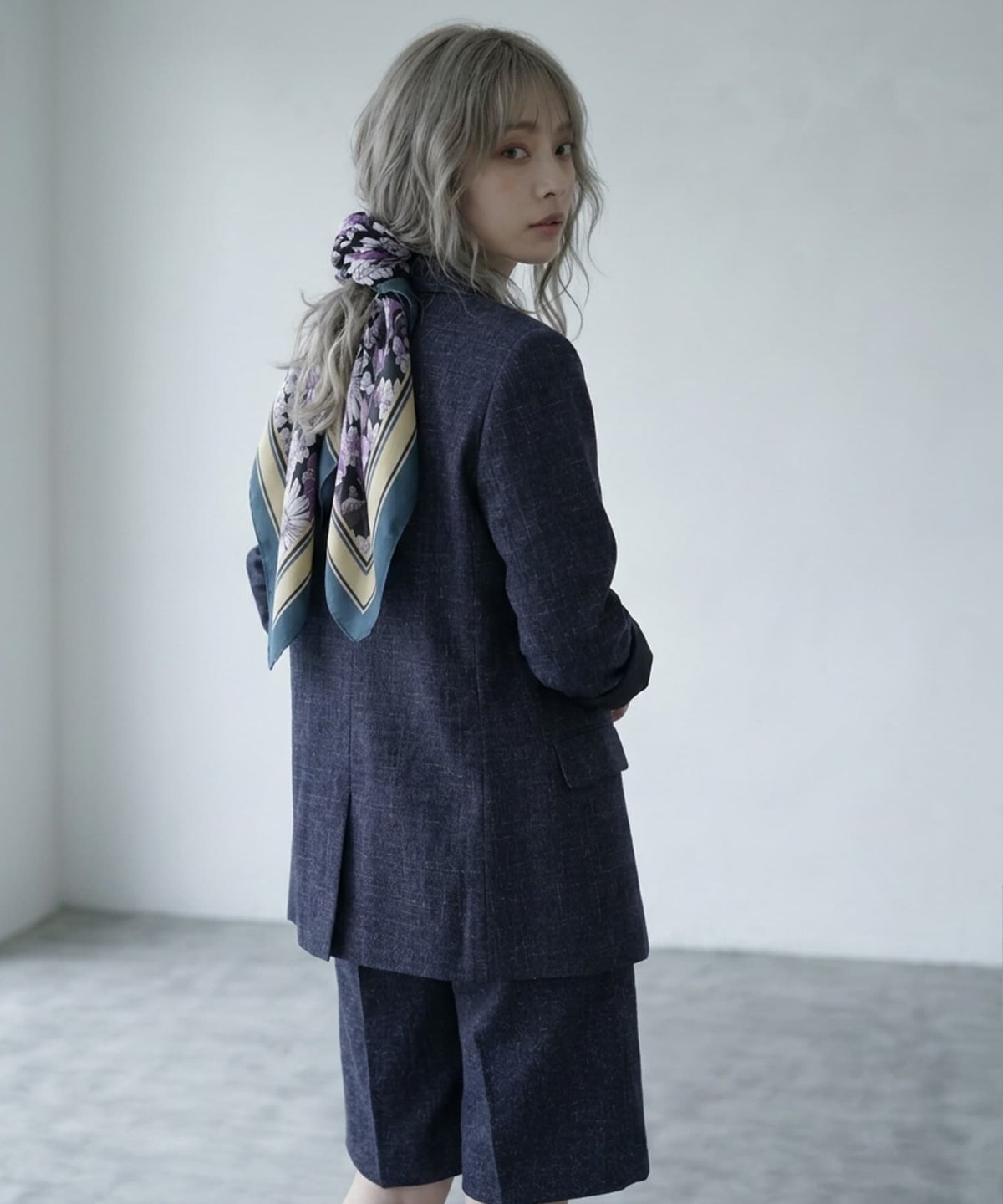 着用イメージ 165cm ブルー
