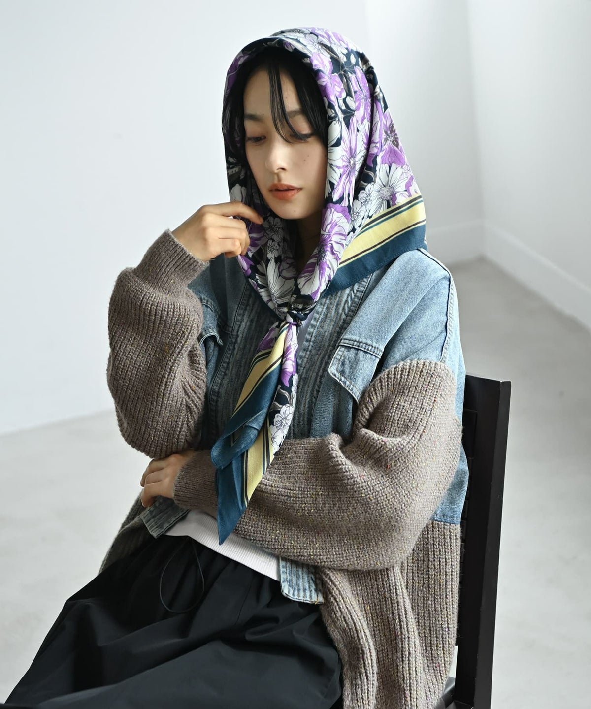 着用イメージ 167cm ブルー