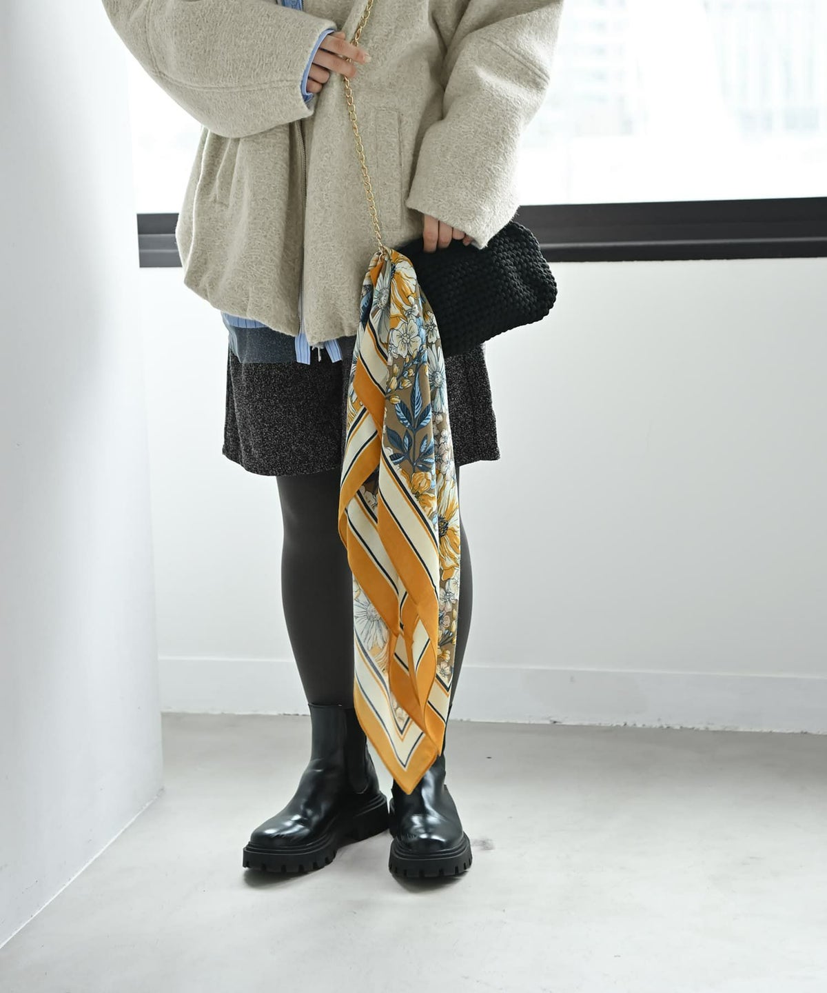 着用イメージ 167cm イエロー