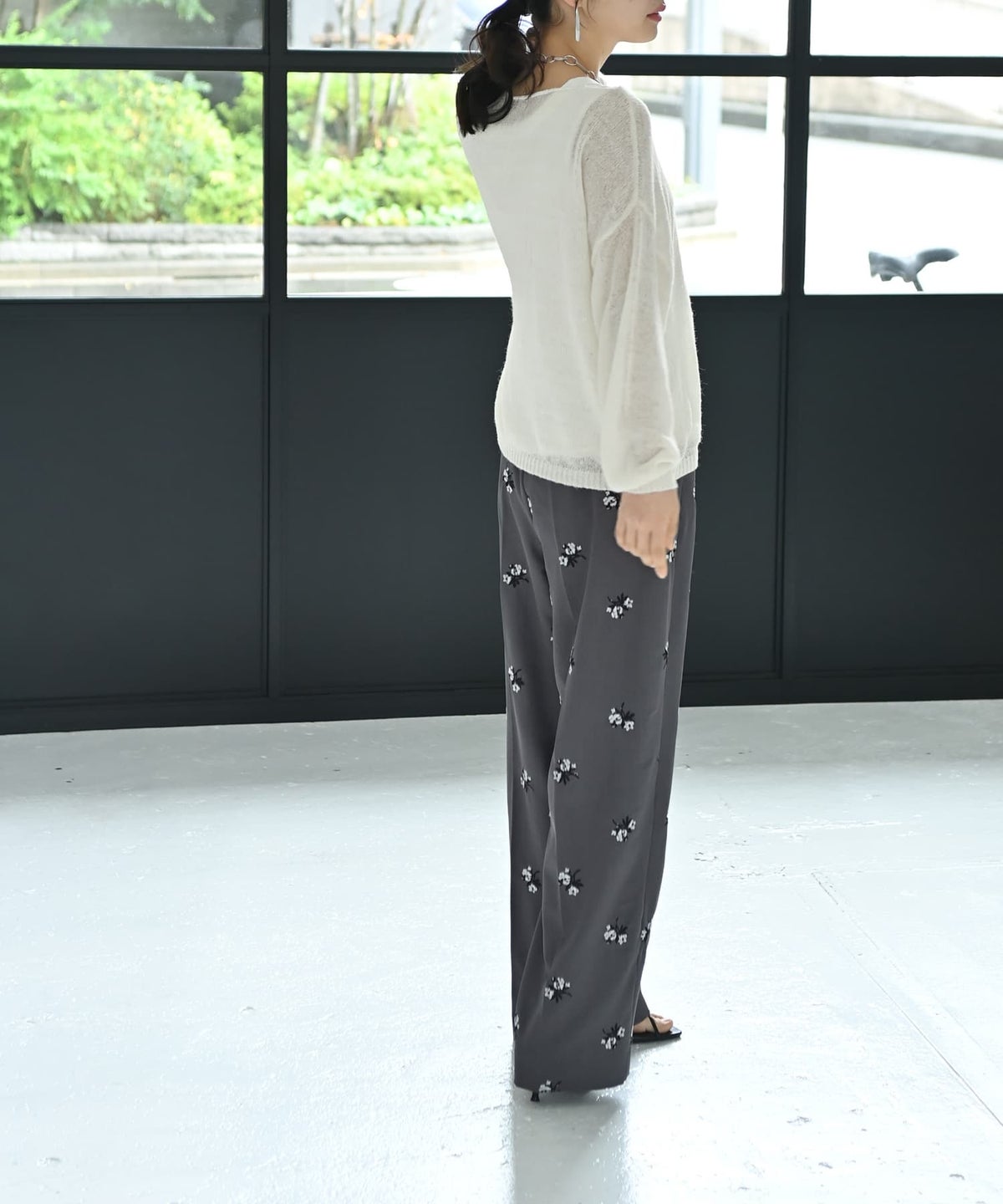 着用イメージ 167cm グレー