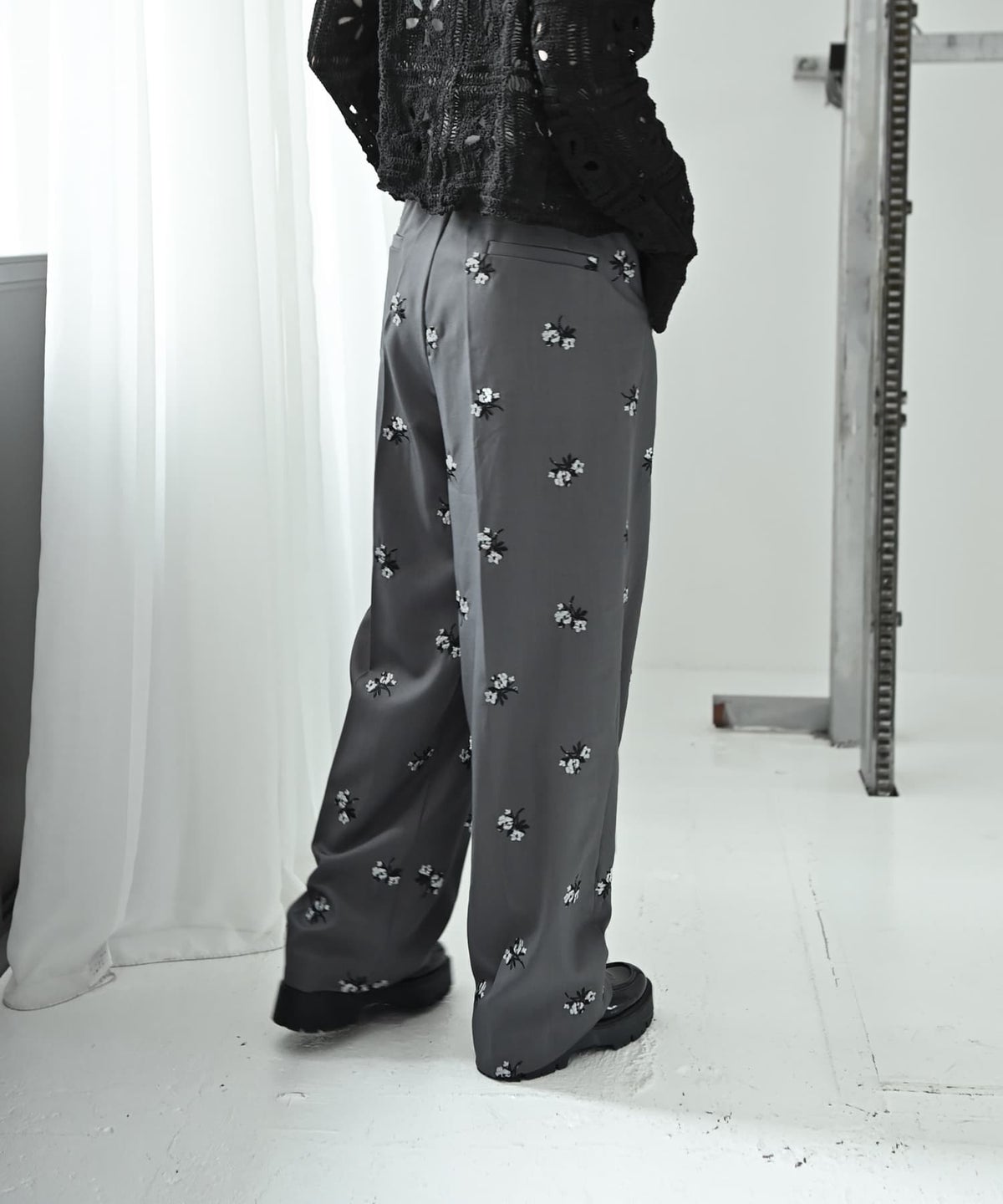 着用イメージ 167cm グレー