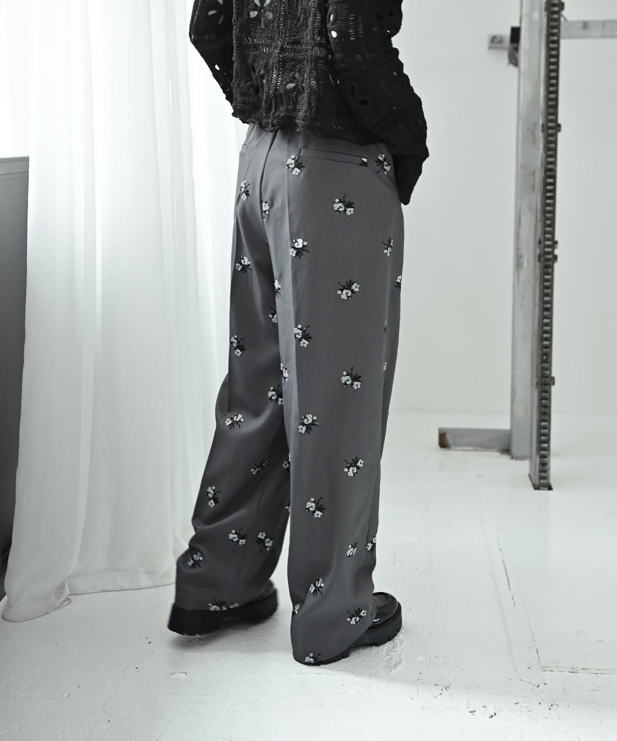 着用イメージ 167cm グレー