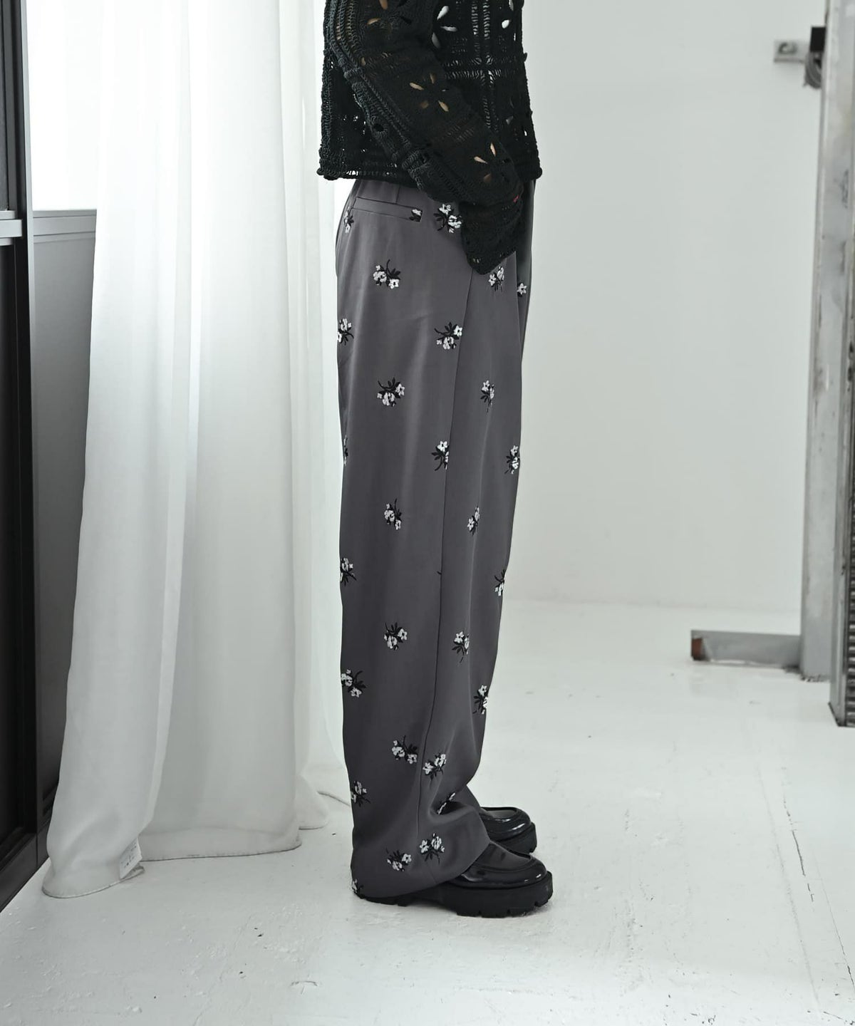 着用イメージ 167cm グレー