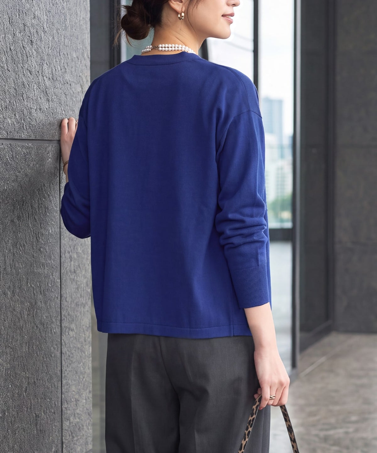 着用イメージ 163cm ブルー