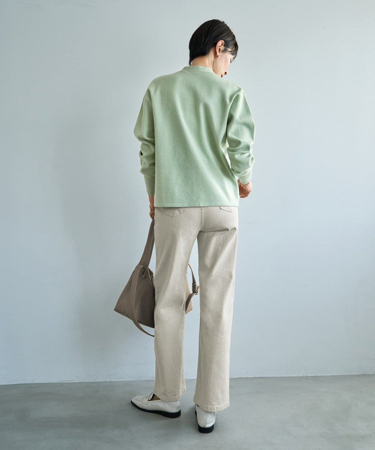 着用イメージ 167cm ミント