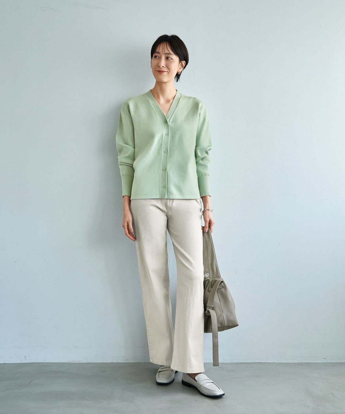 着用イメージ 167cm ミント