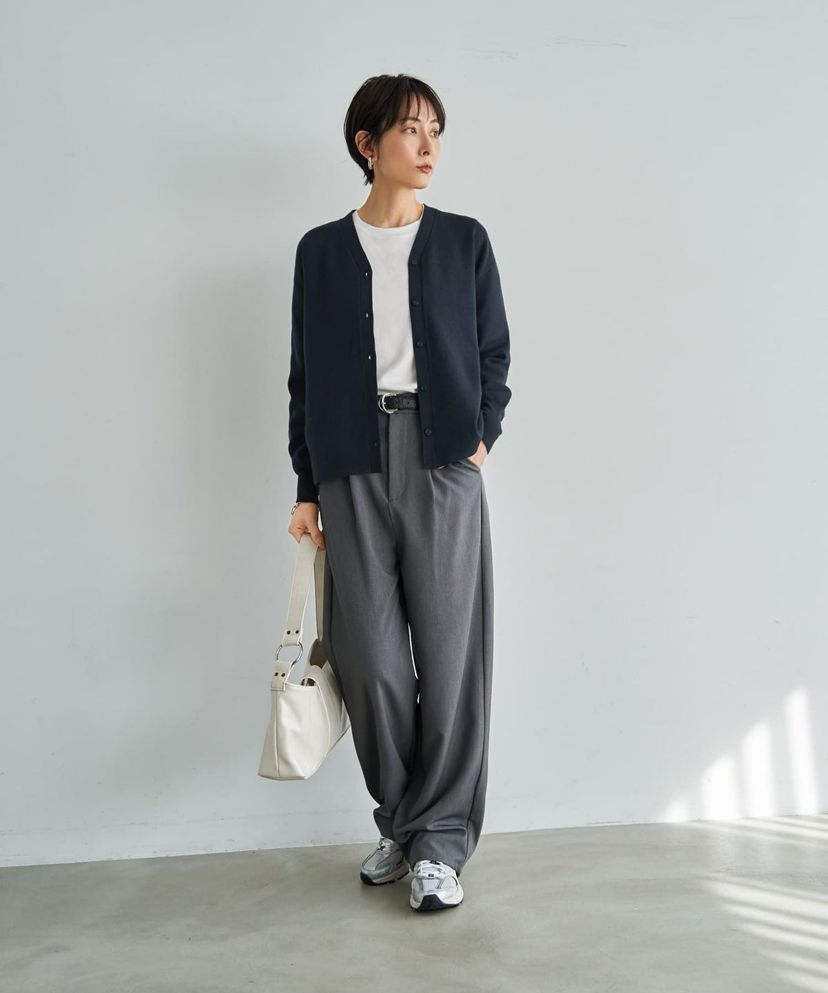 着用イメージ 166cm ネイビー