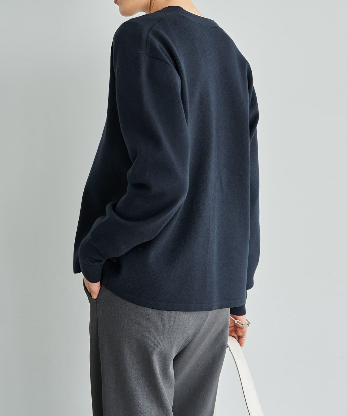 着用イメージ 166cm ネイビー