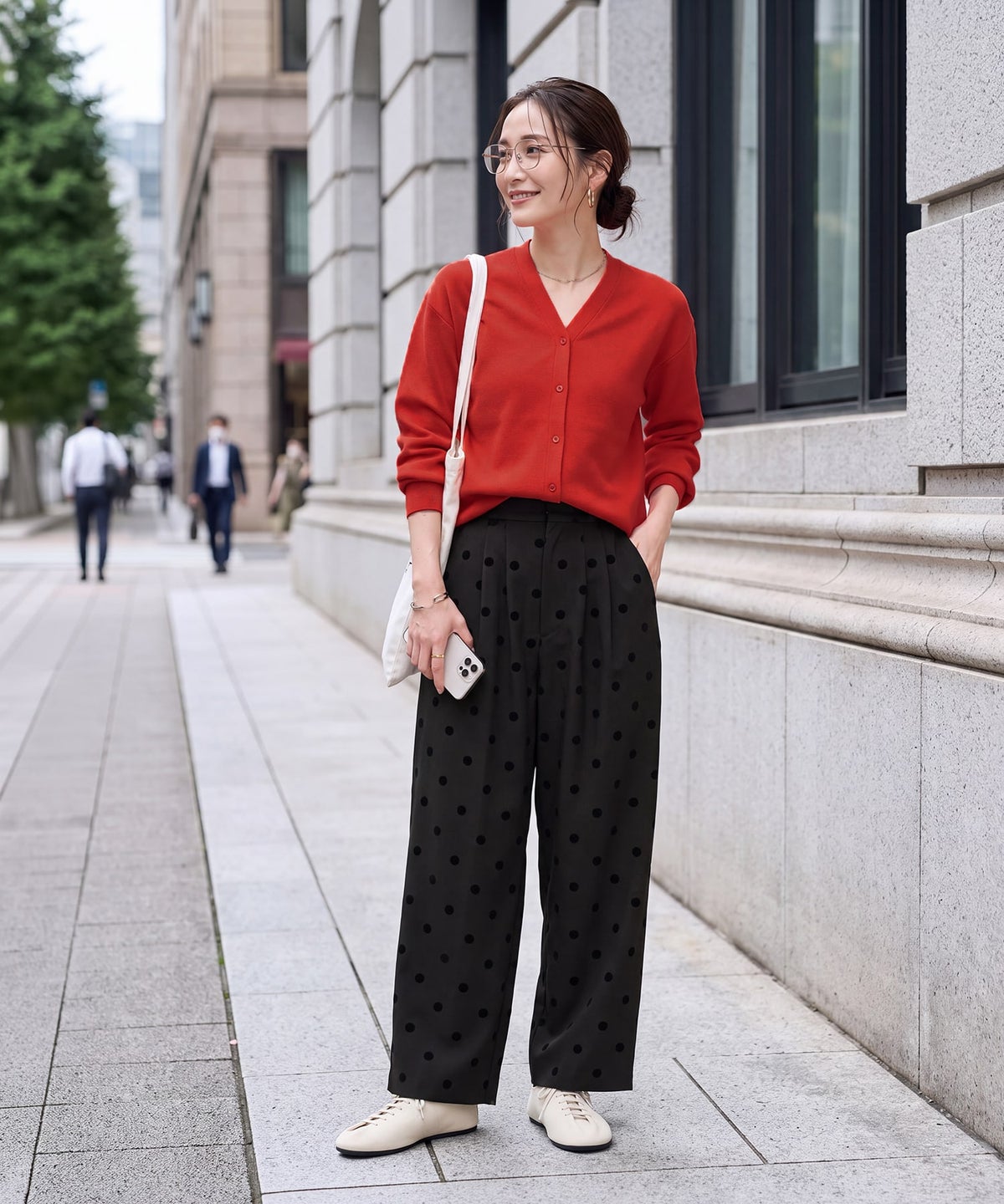 着用イメージ 163cm レッド