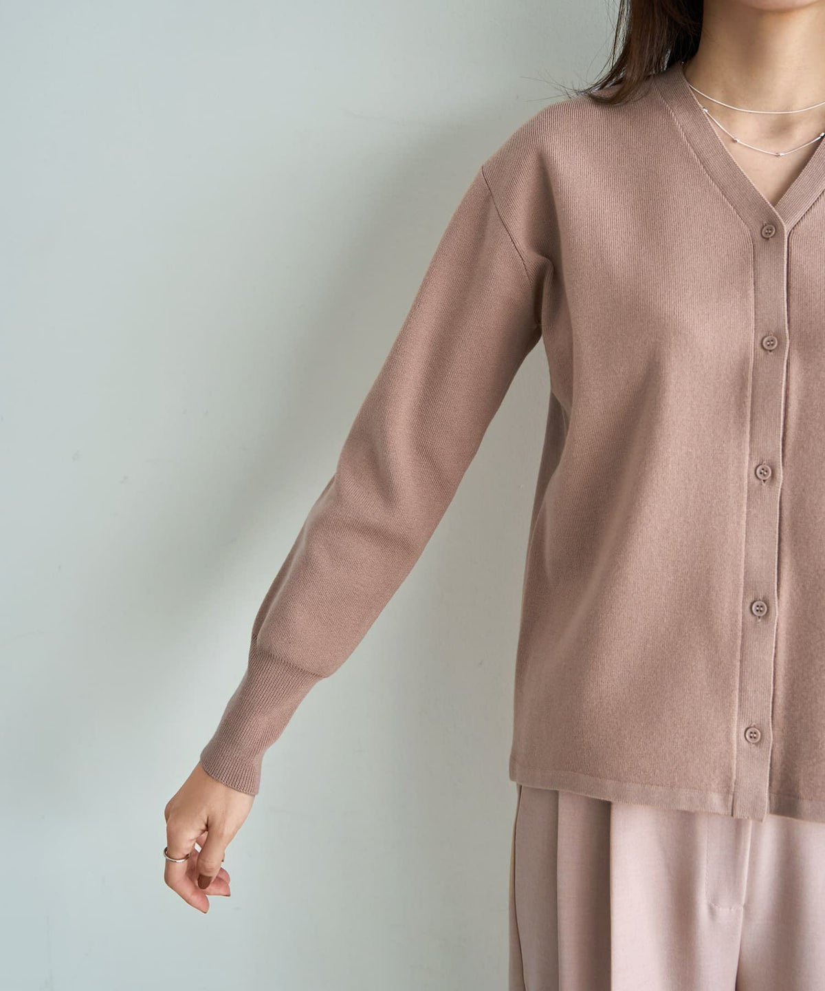 着用イメージ 166cm ピンク