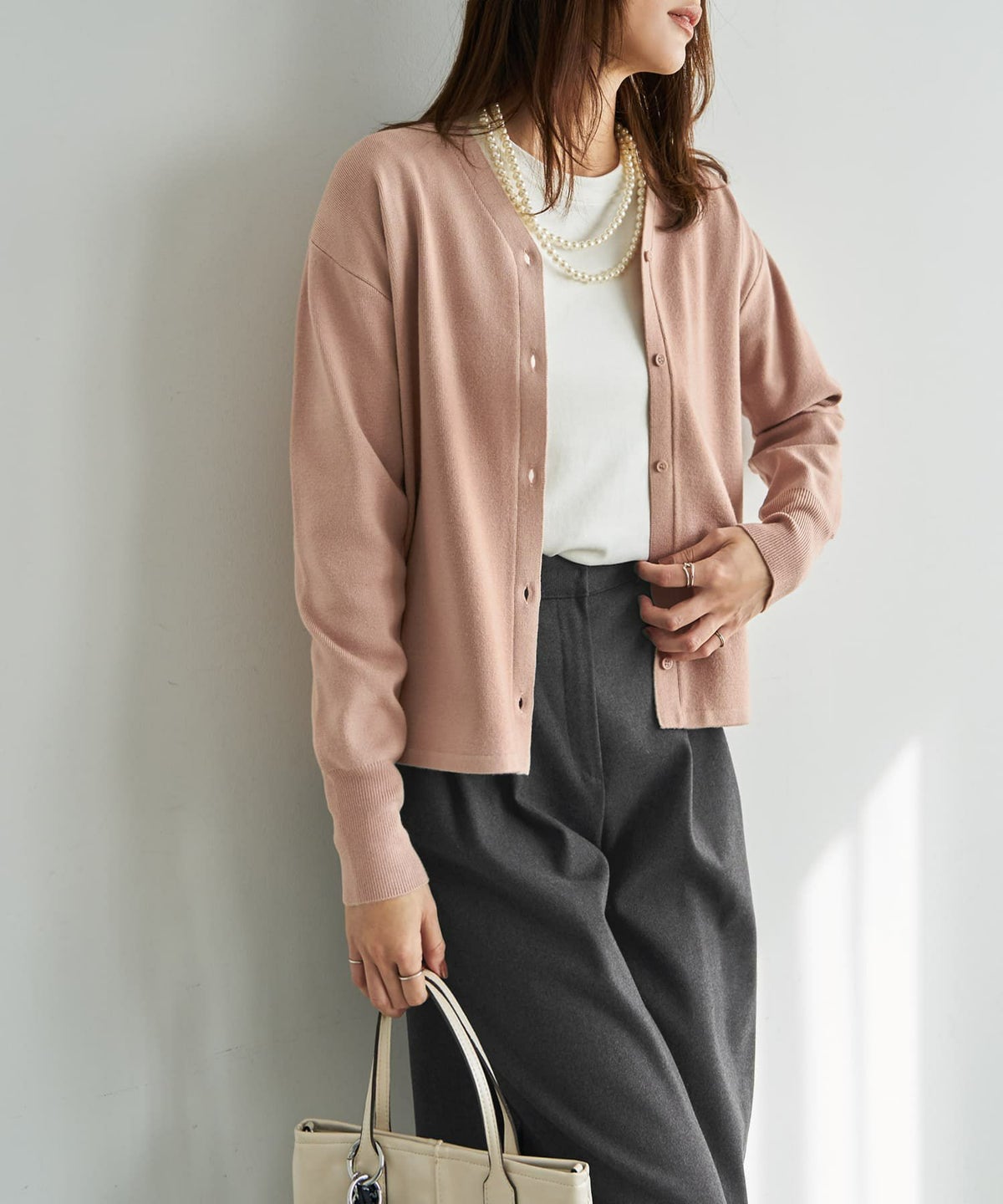 着用イメージ 166cm ピンク