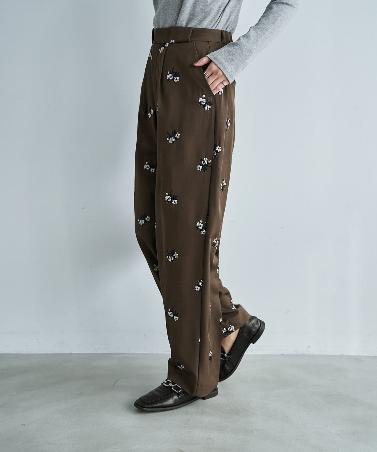 着用イメージ 166cm ブラウン 02サイズ