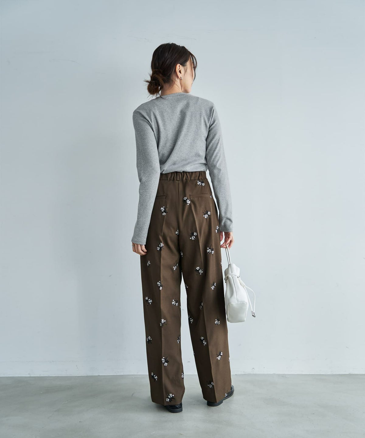 着用イメージ 166cm ブラウン 02サイズ