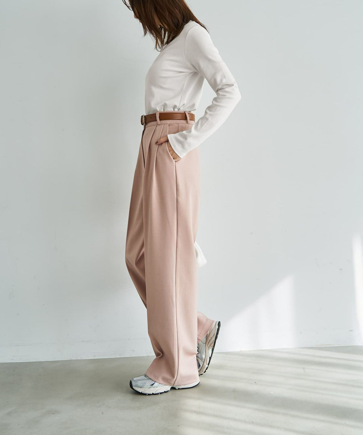 着用イメージ 166cm ピンク Sサイズ