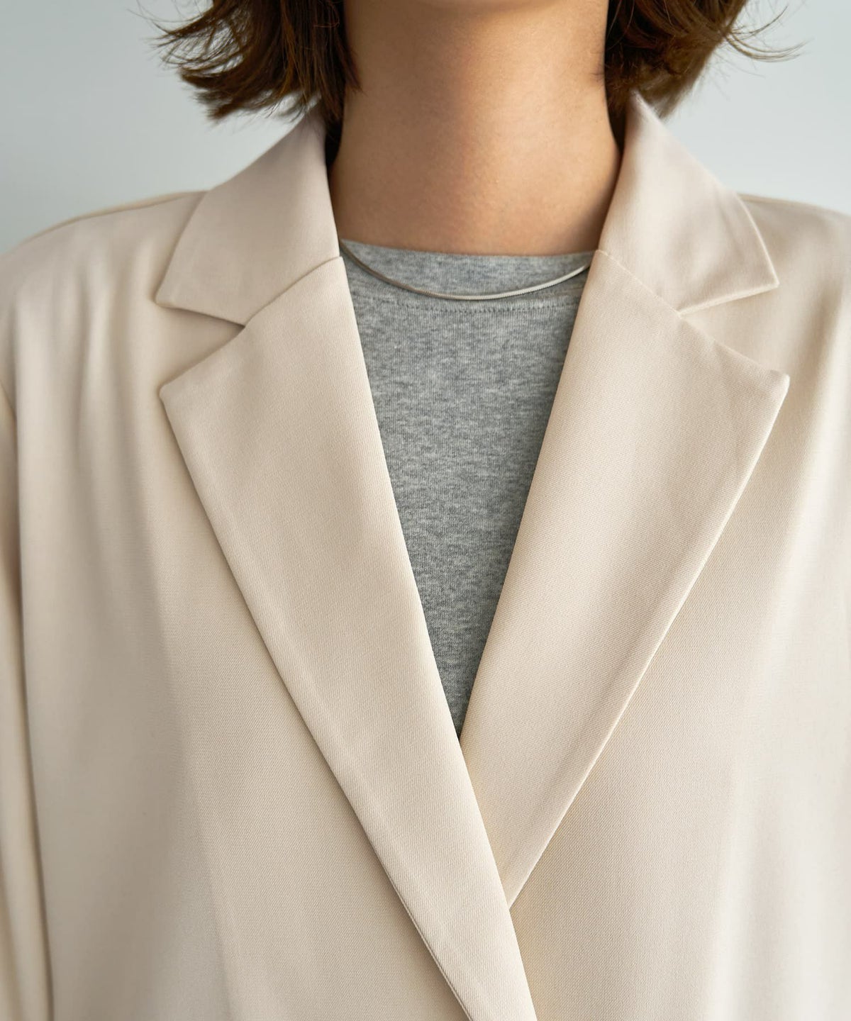 着用イメージ 167cm ライトベージュ