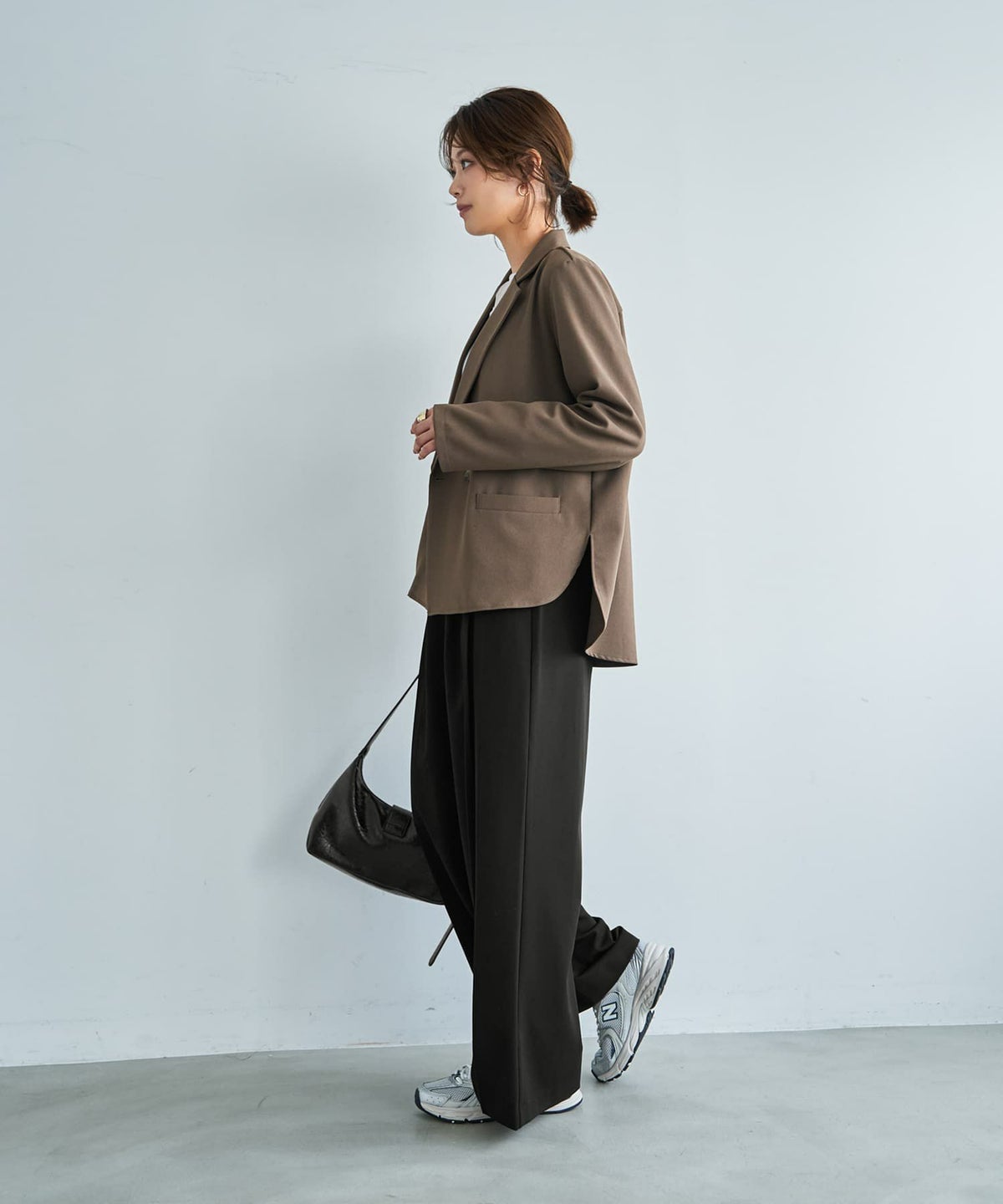 着用イメージ 167cm アッシュブラウン