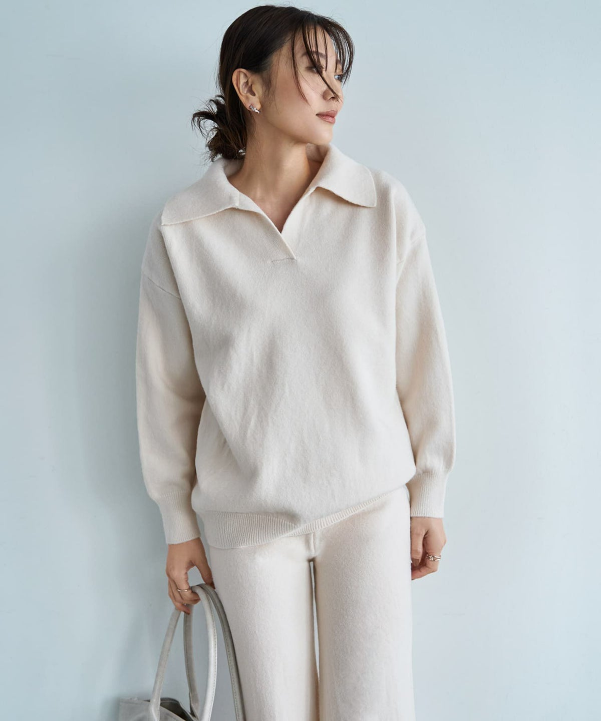 着用イメージ 166cm エクリュ