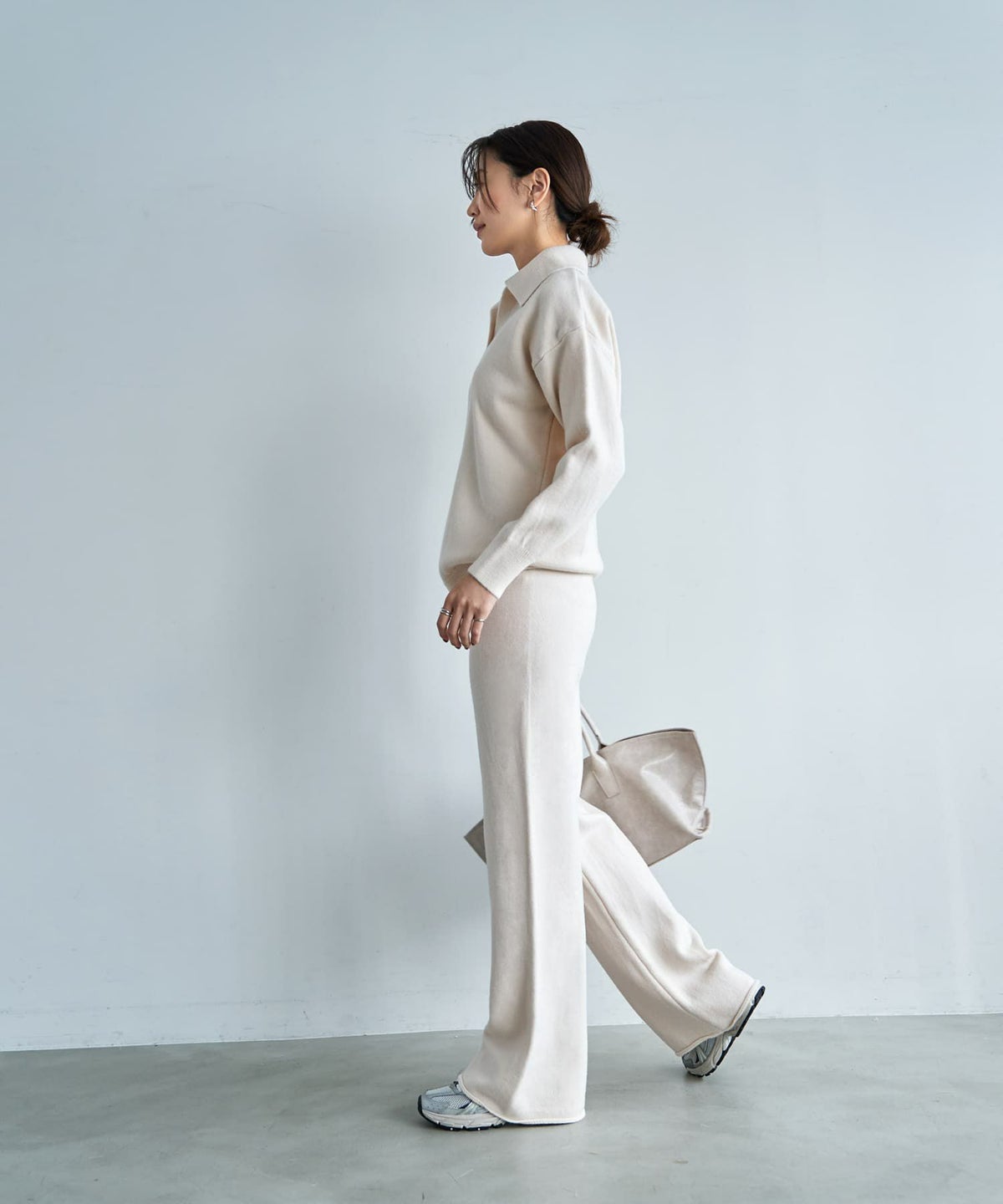 着用イメージ 166cm エクリュ