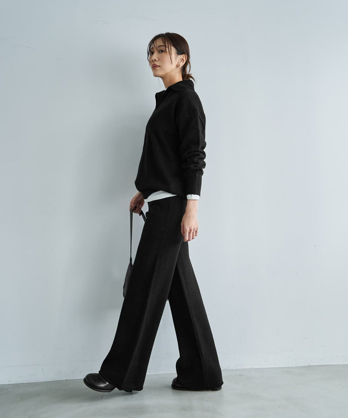 着用イメージ 166cm ブラック