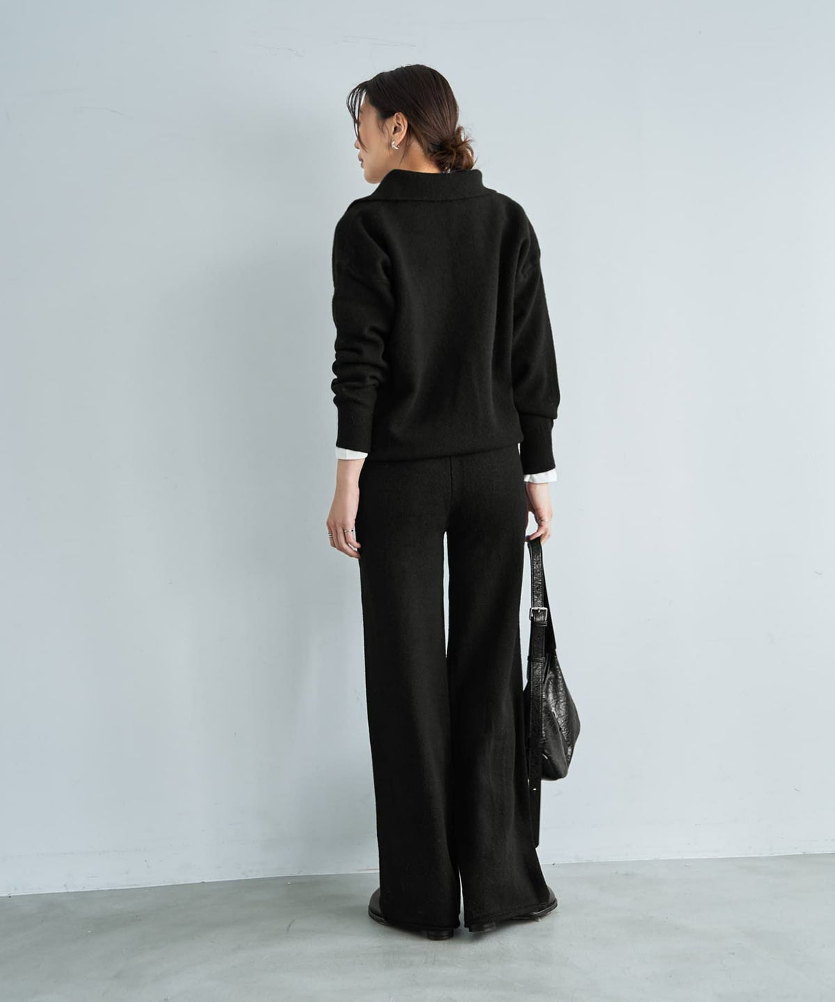 着用イメージ 166cm ブラック