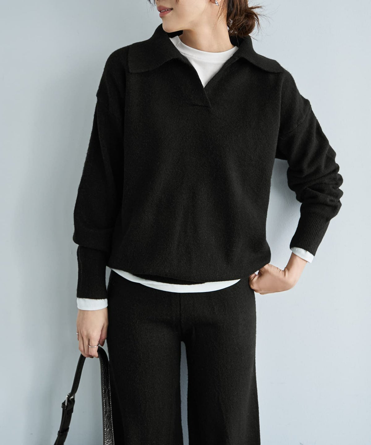 着用イメージ 166cm ブラック