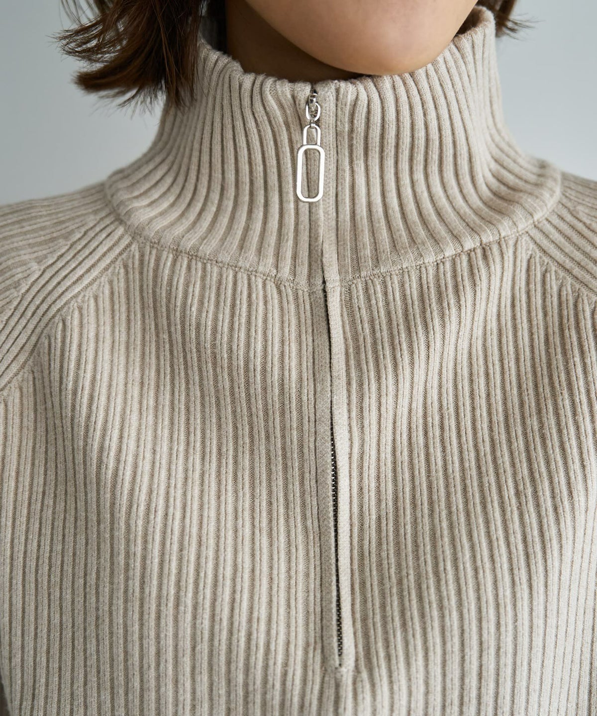 着用イメージ 167cm ライトベージュ