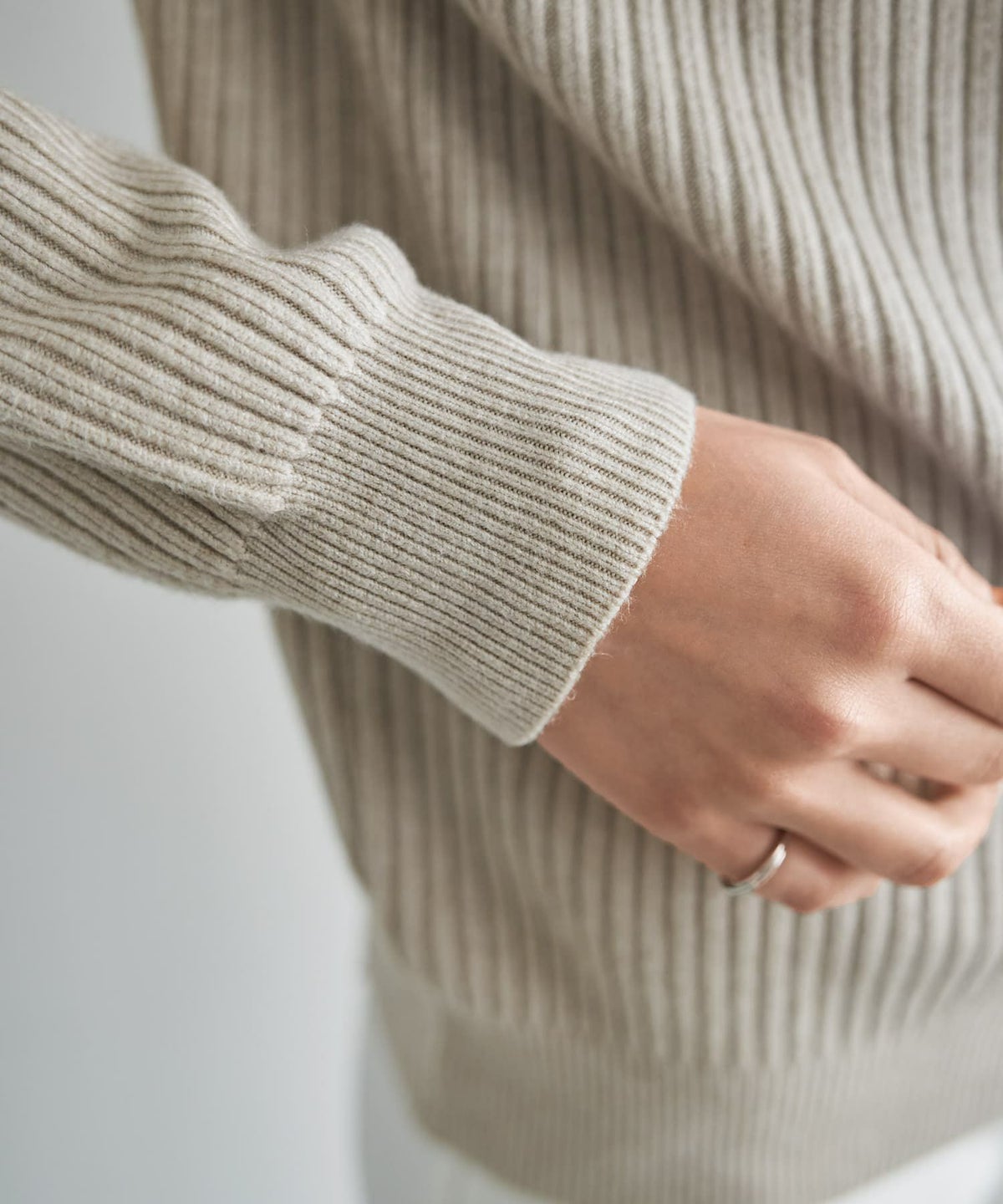 着用イメージ 167cm ライトベージュ