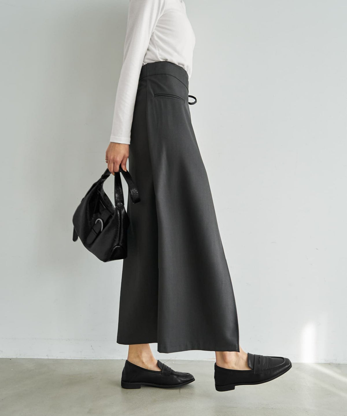 着用イメージ 167cm チャコール