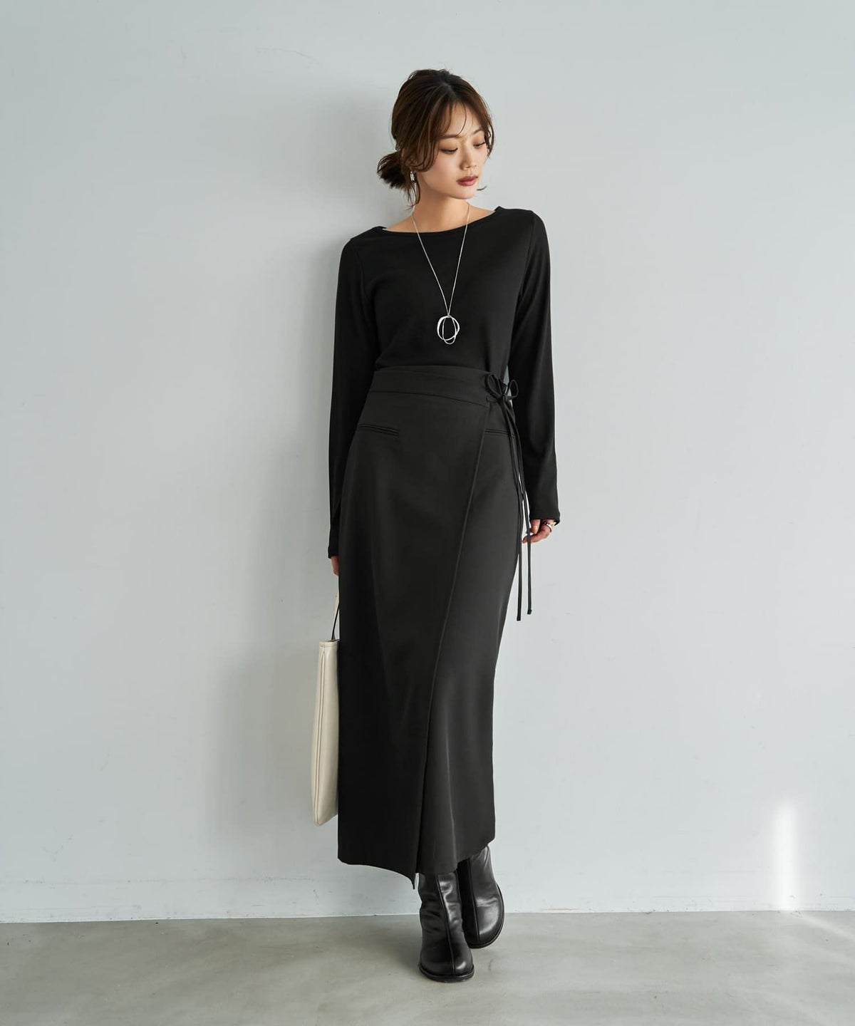 着用イメージ 167cm ブラック