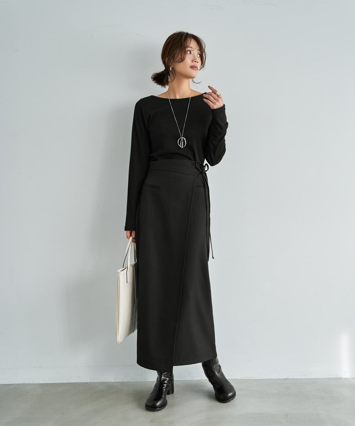 着用イメージ 167cm ブラック