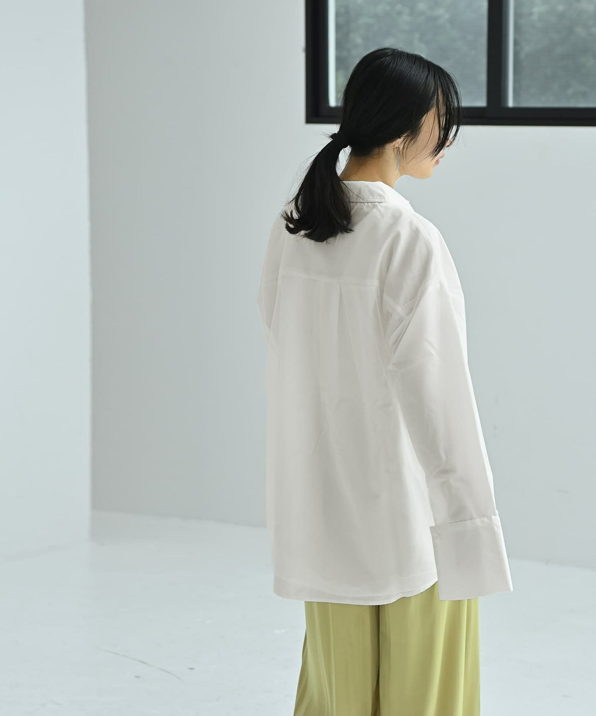 着用イメージ 167cm オフホワイト