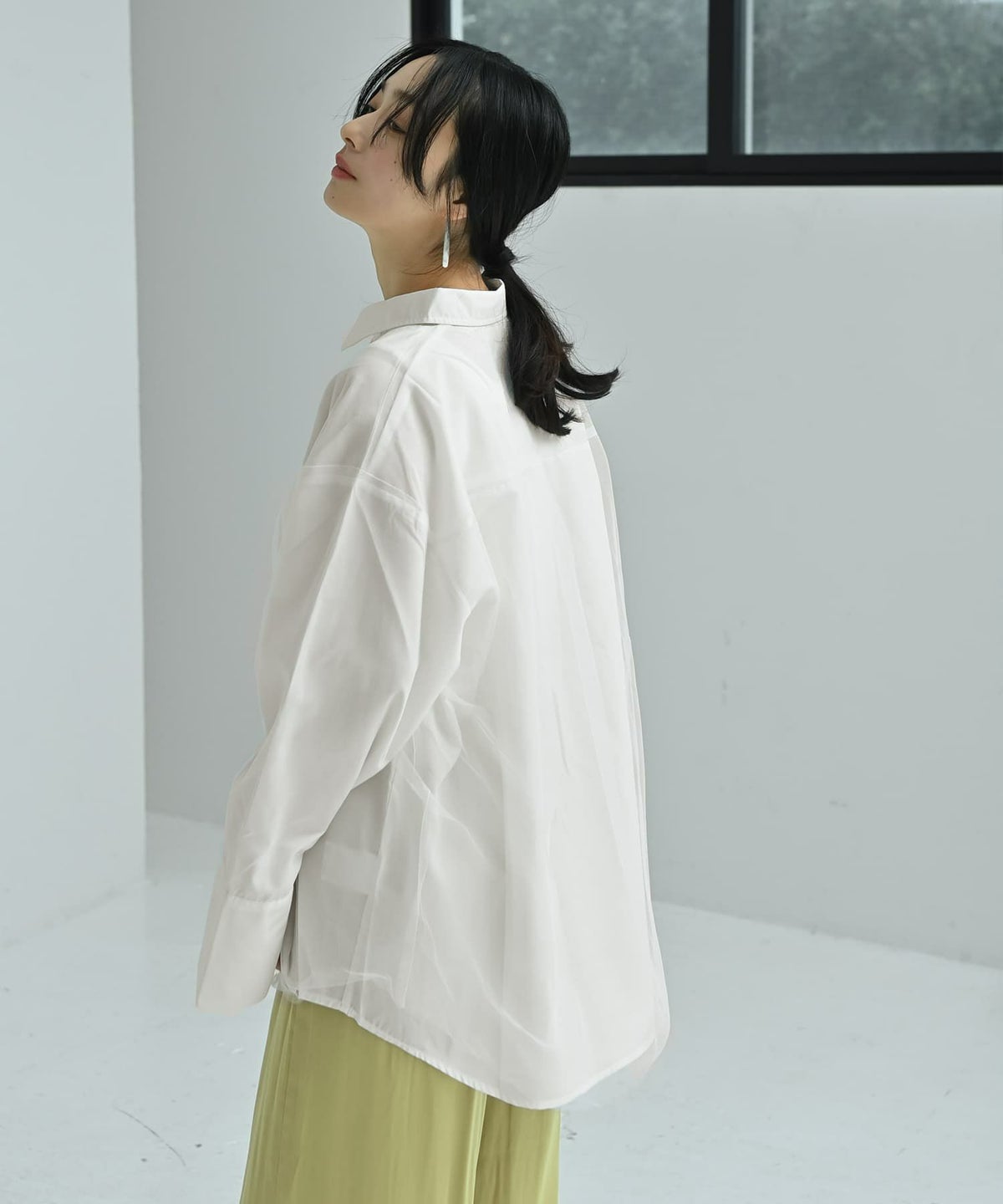 着用イメージ 167cm オフホワイト