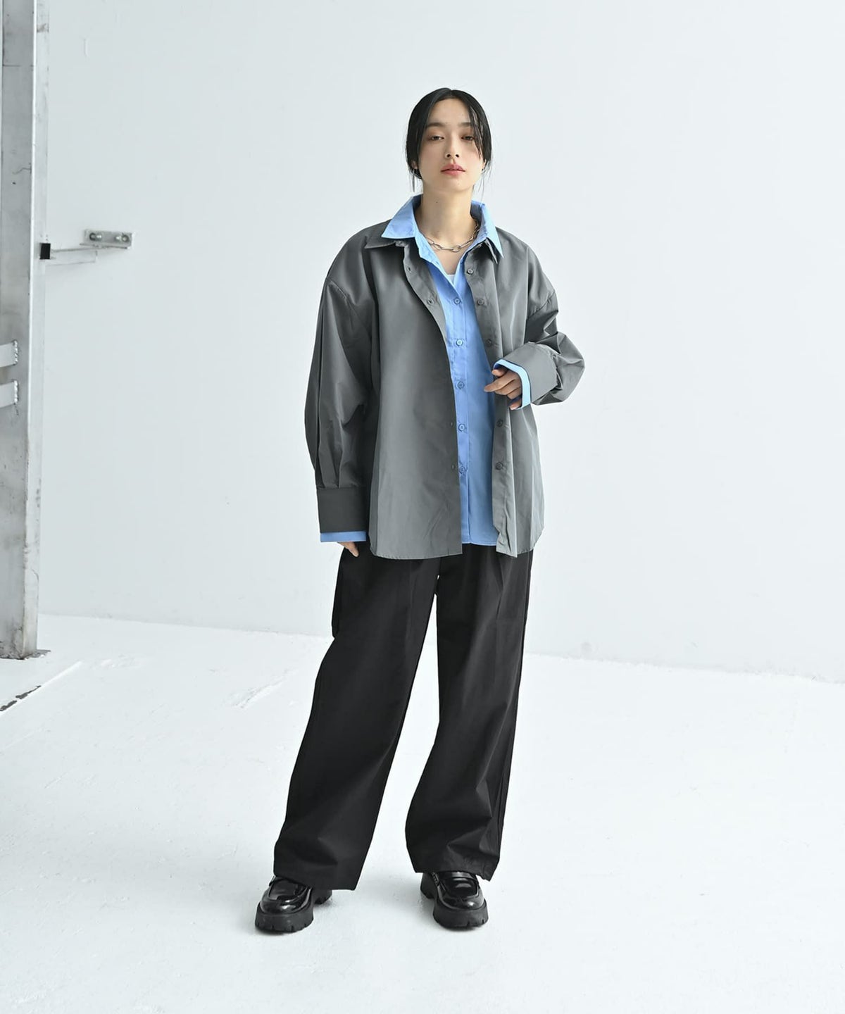 着用イメージ 167cm ブラック