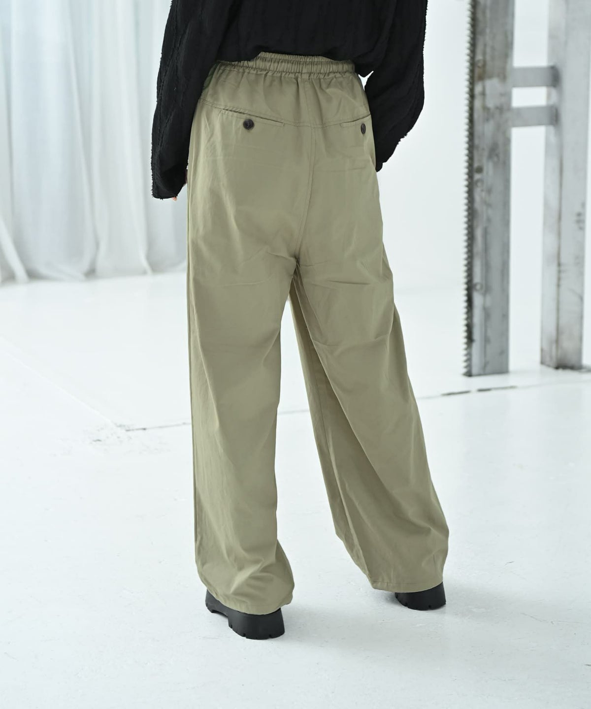 着用イメージ 167cm ベージュ