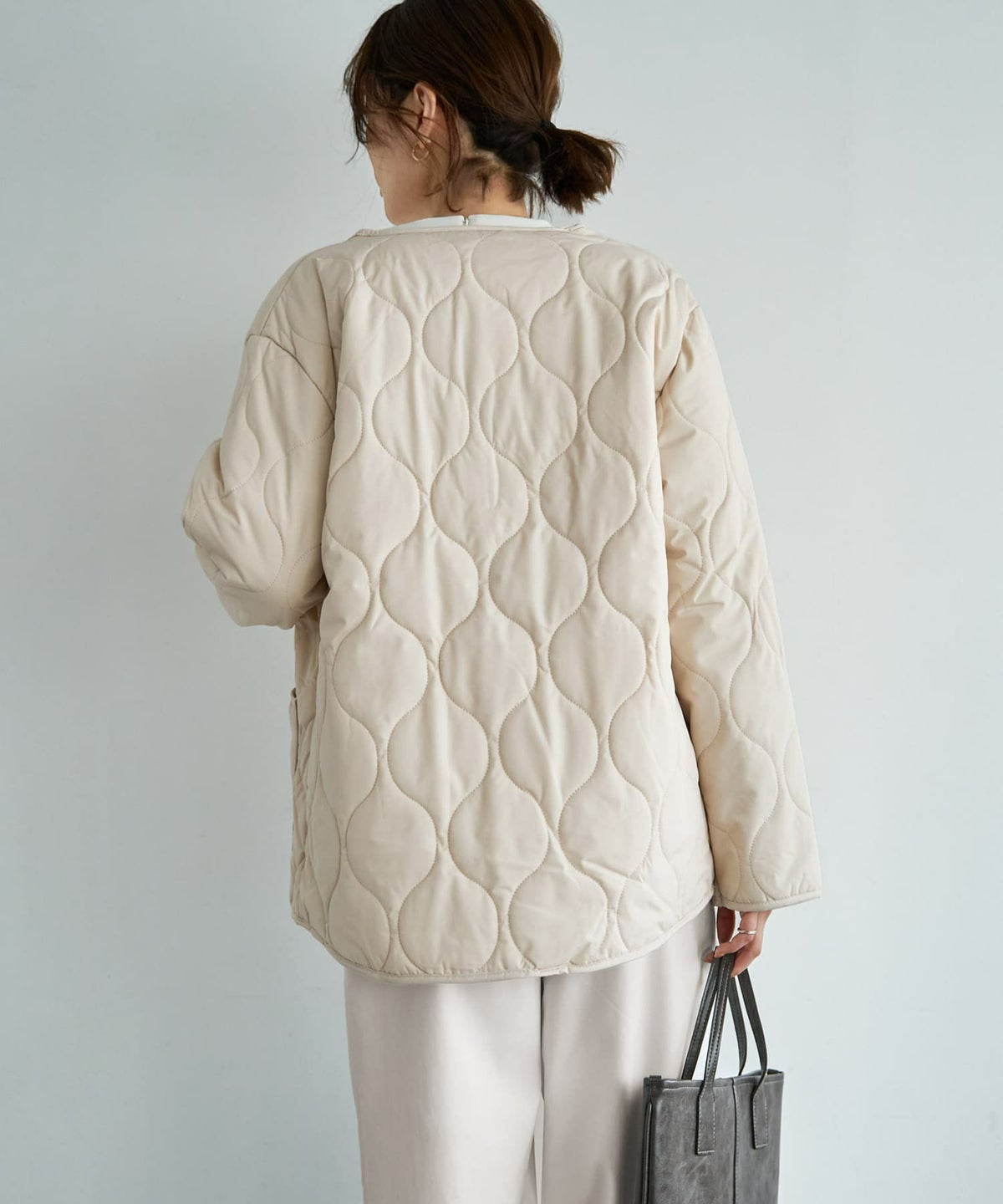 着用イメージ 167cm ブライトベージュ