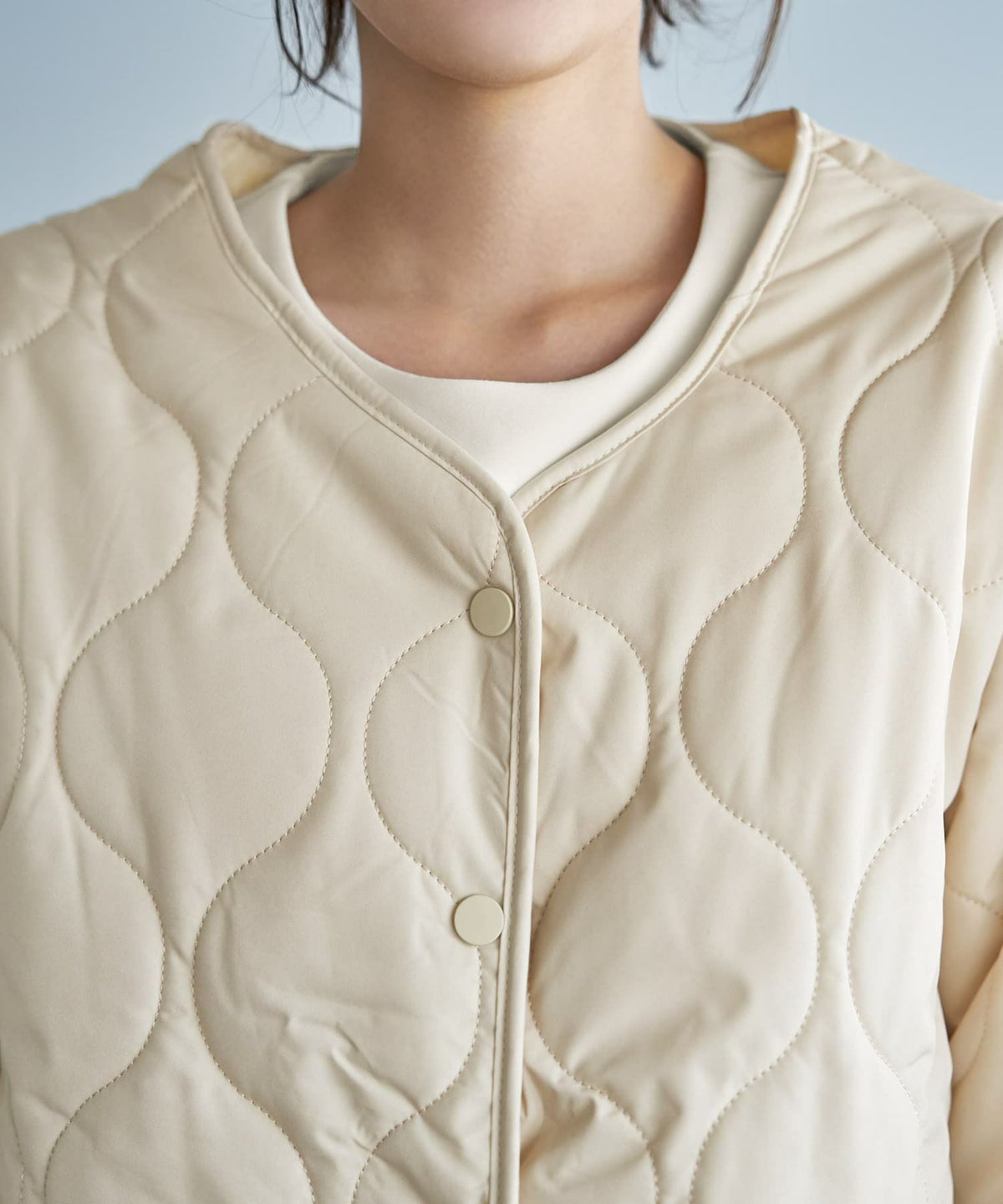 着用イメージ 167cm ブライトベージュ