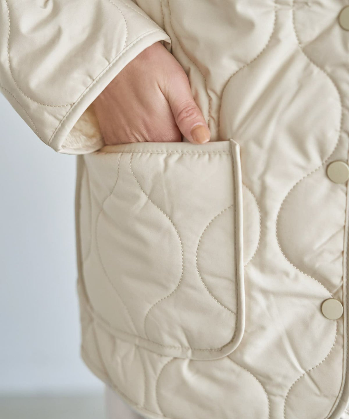 着用イメージ 167cm ブライトベージュ