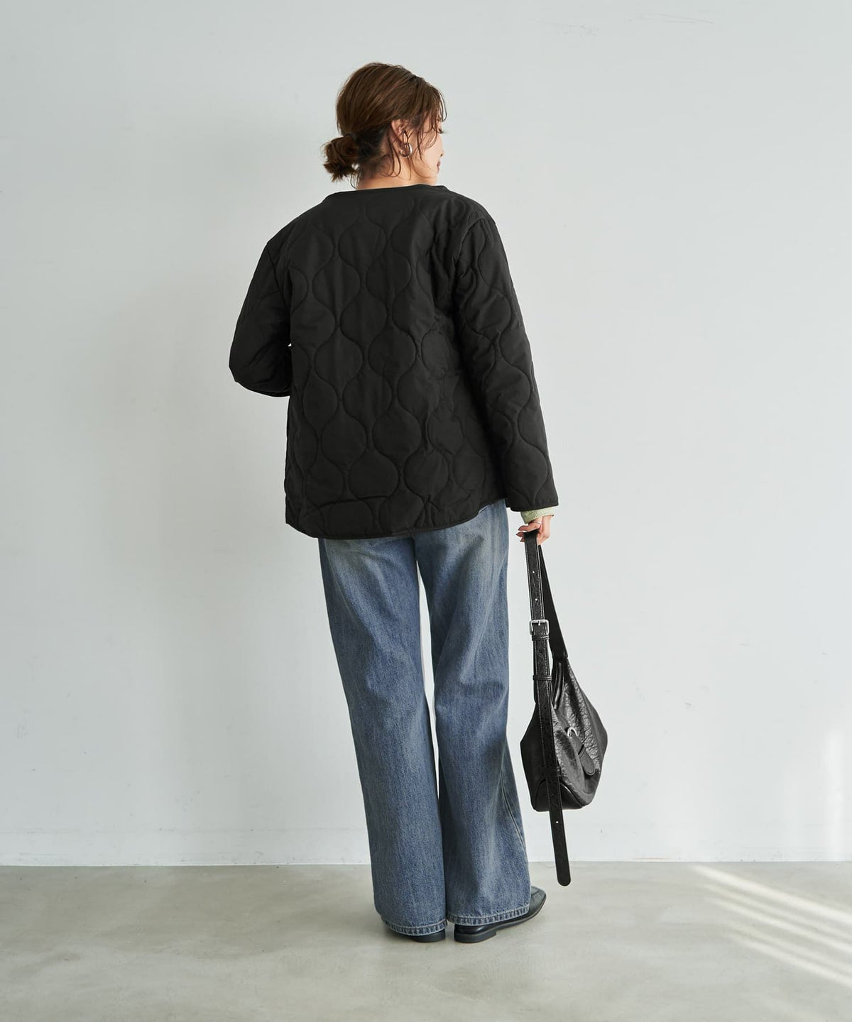 着用イメージ 167cm ブラック