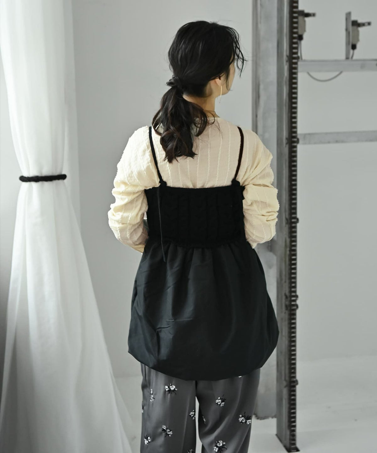 着用イメージ 167cm ブラック